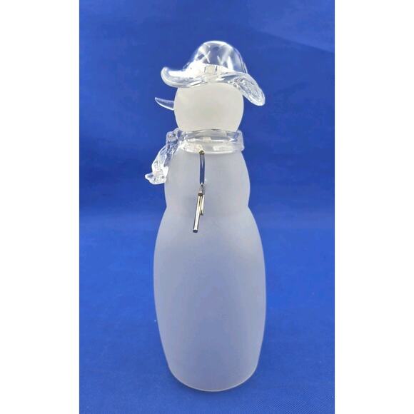 Frosted Acrylic Snow Woman Table Decor 11.5" Tall Original Packaging YK - Picture 4 of 12